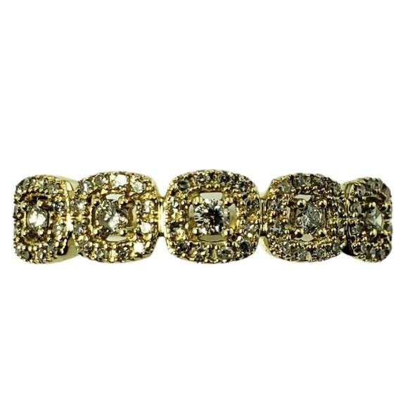 Vintage 10 Karat Yellow Gold and Diamond Ring Size 7 #12905 - Picture 1 of 8
